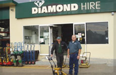 Diamond Hire front view'